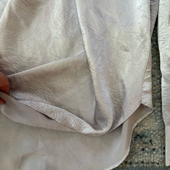 Astr the Label Corrine Satin Button Down Top - Picture 6 of 7